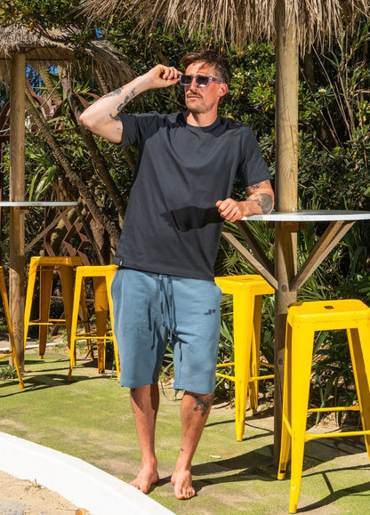 MIRAGE BLUE SOLID SHORTS