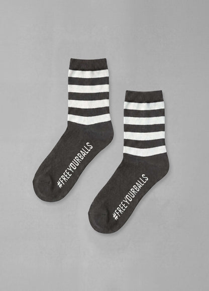 OAT MILK STRIPED SOCKS