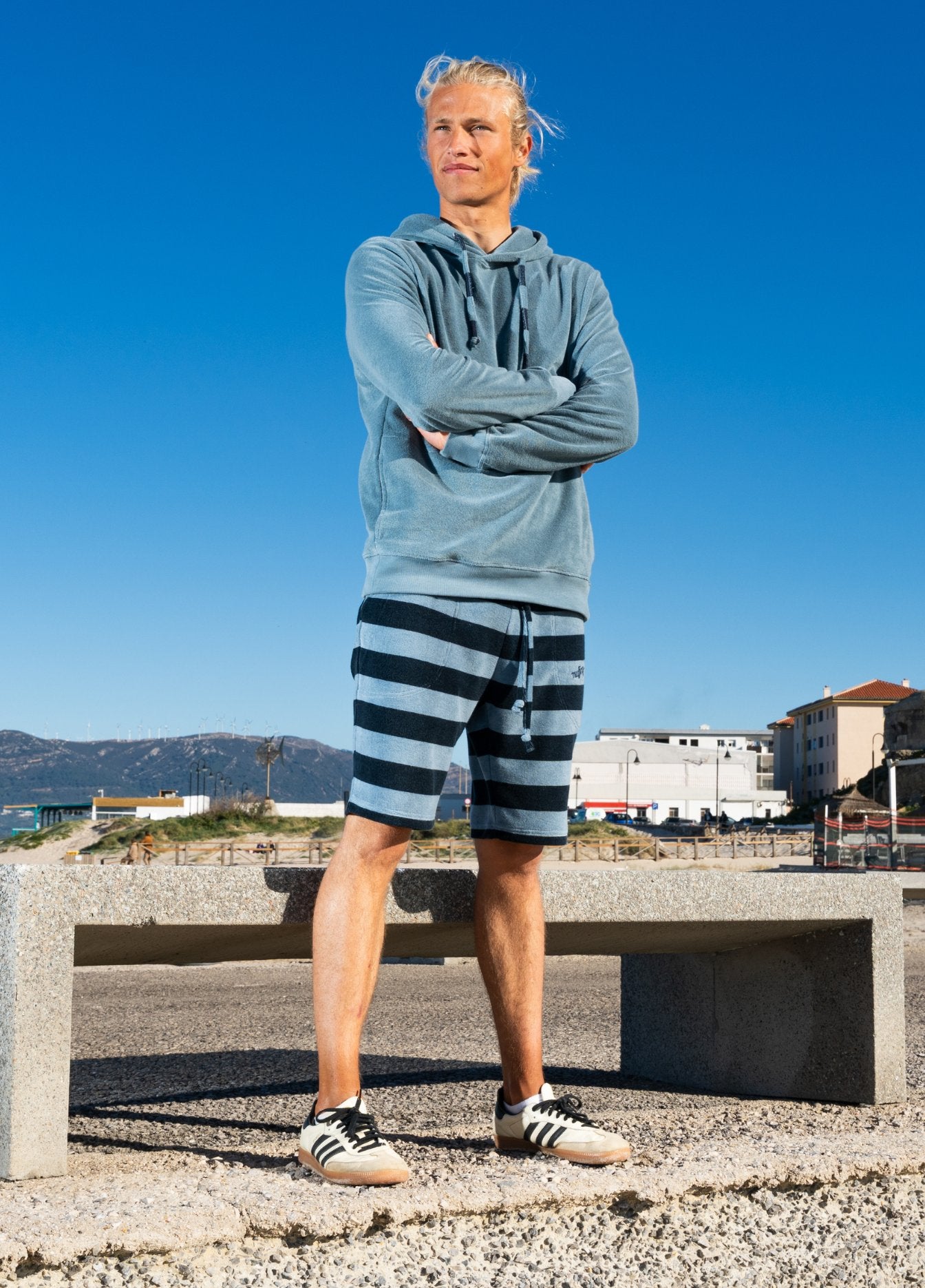 MIRAGE BLUE TOWEL SHORTS ST