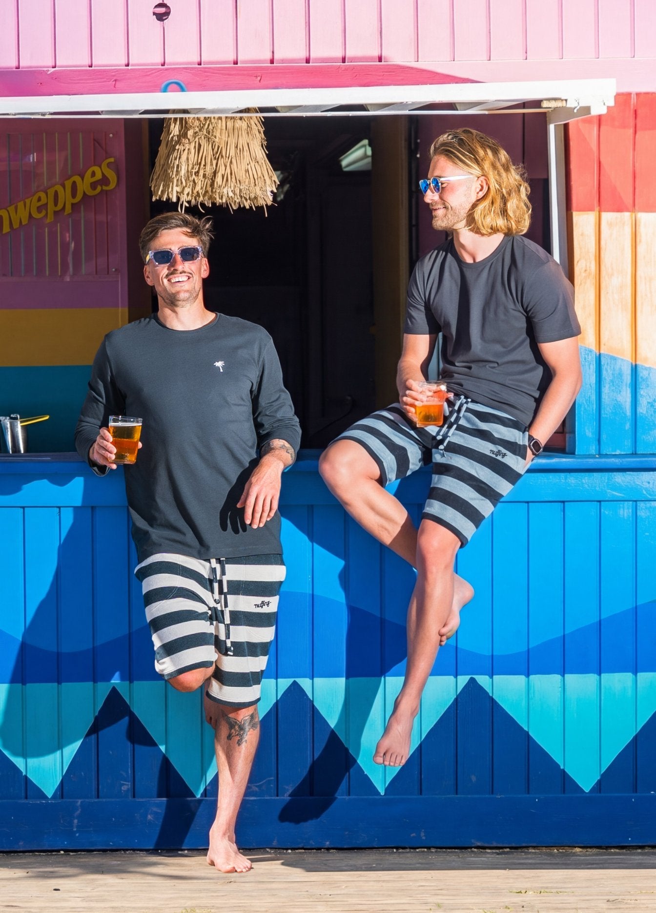 MIRAGE BLUE TOWEL SHORTS ST