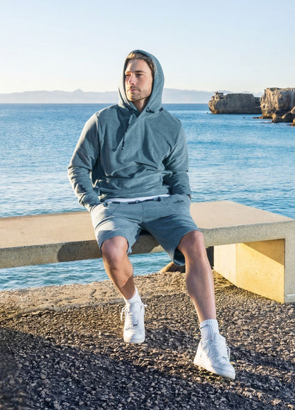 MIRAGE BLUE TOWEL SHORTS