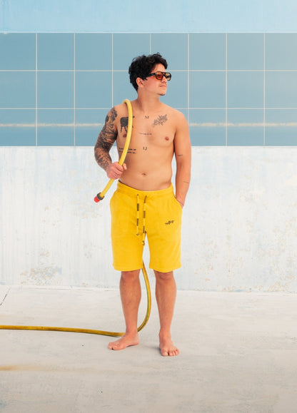 NUGGET GOLD TOWEL SHORTS