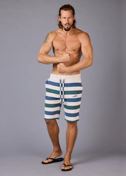 OAT MILK BLUE MIRAGE TOWEL SHORTS ST