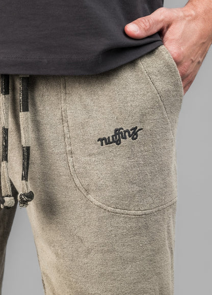 SMOKEY OLIVE TOWEL SHORTS