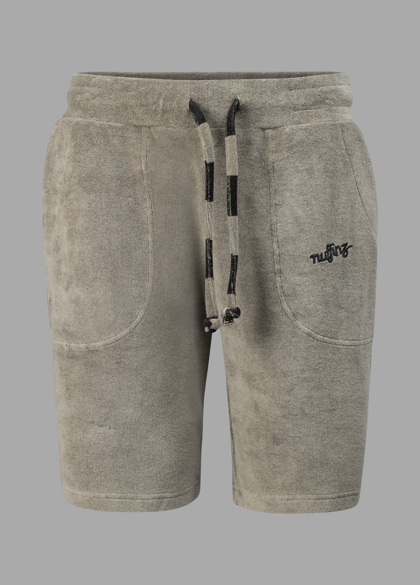 SMOKEY OLIVE TOWEL SHORTS