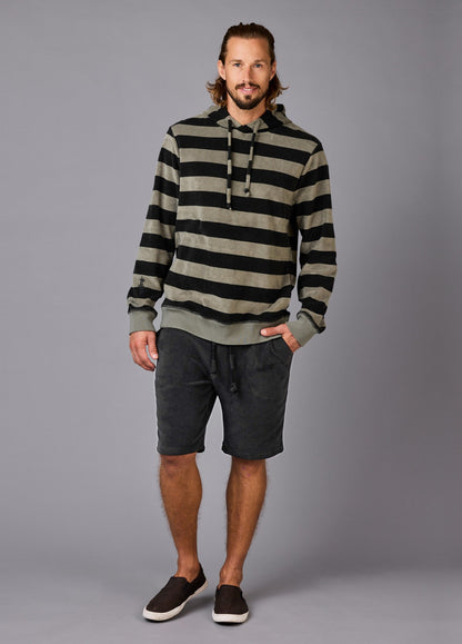 SMOKEY OLIVE TOWEL HOODIE ST
