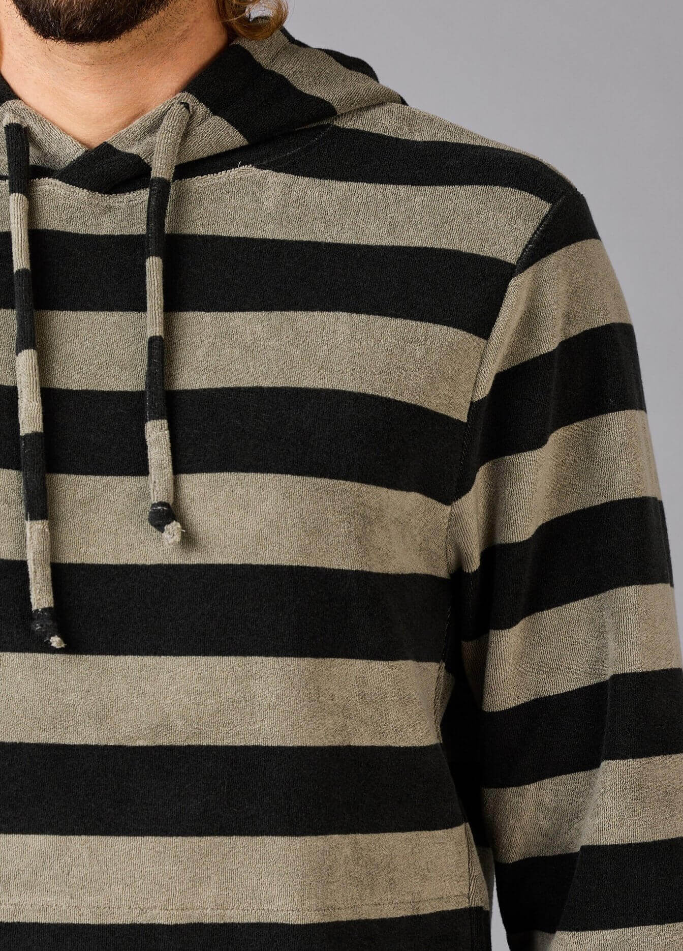SMOKEY OLIVE TOWEL HOODIE ST