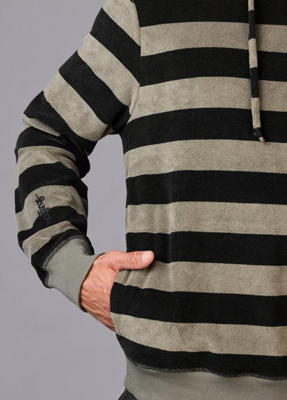 SMOKEY OLIVE TOWEL HOODIE ST