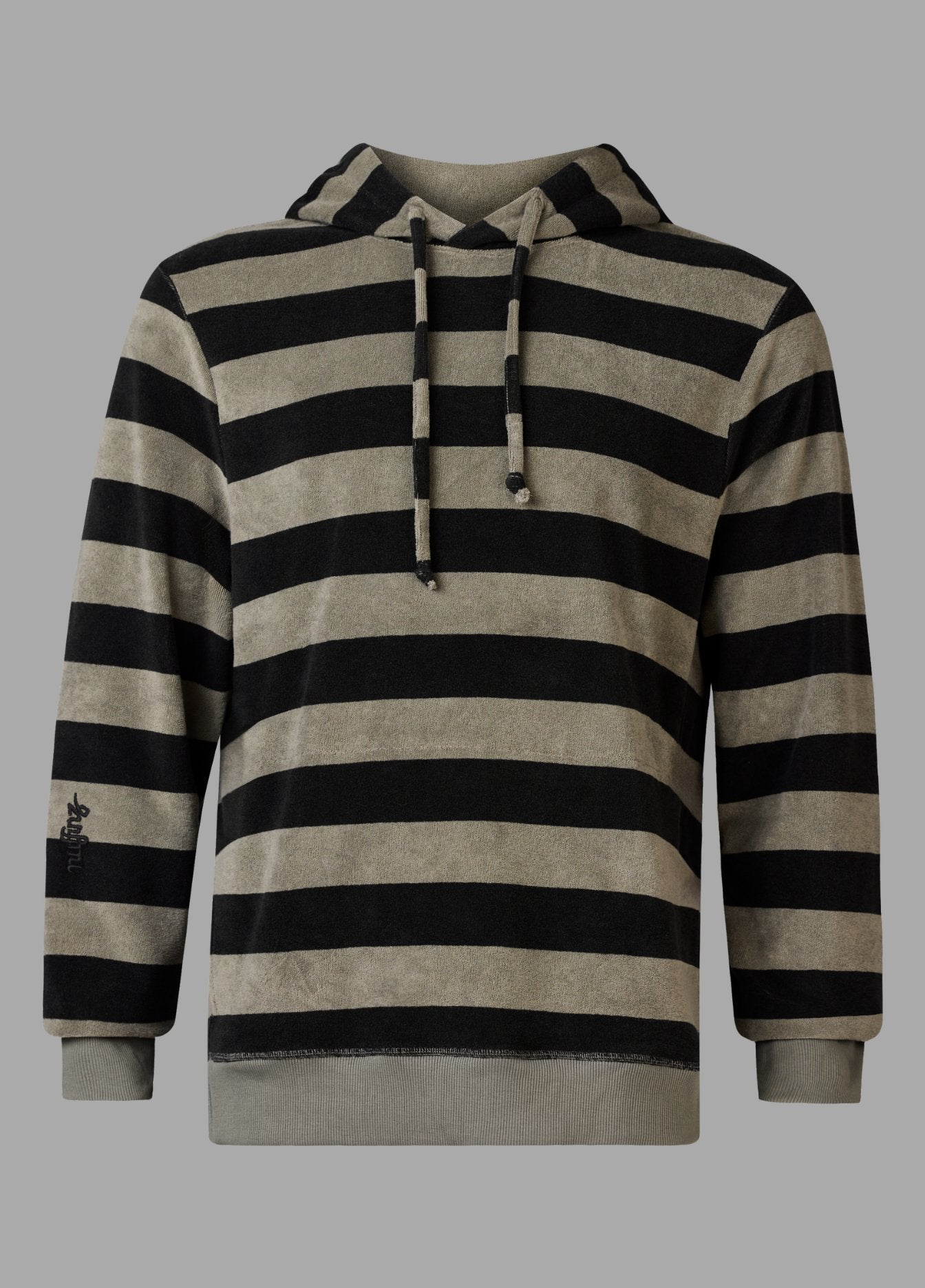 SMOKEY OLIVE TOWEL HOODIE ST