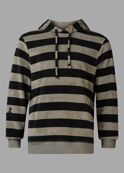 SMOKEY OLIVE TOWEL HOODIE ST