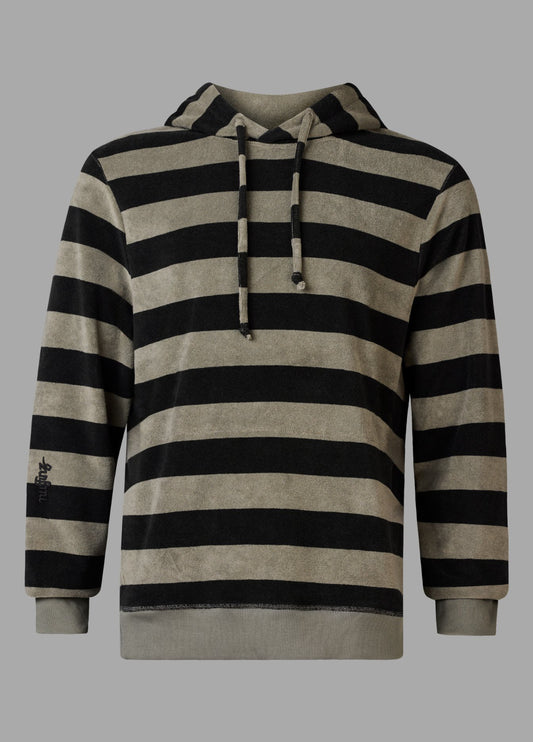 SMOKEY OLIVE TOWEL HOODIE ST