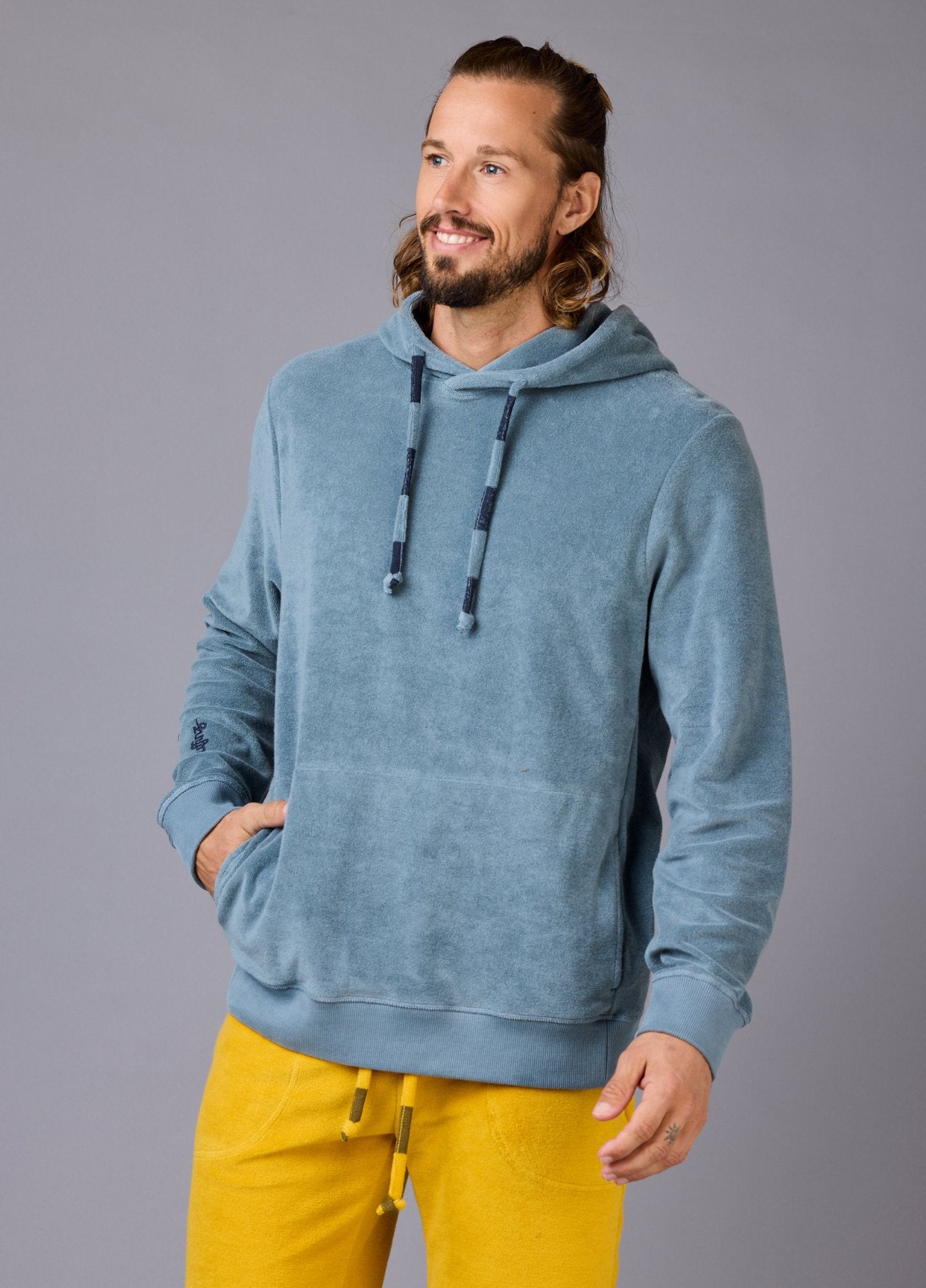 MIRAGE BLUE TOWEL HOODIE